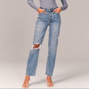 Abercrombie & Fitch dad high rise jeans